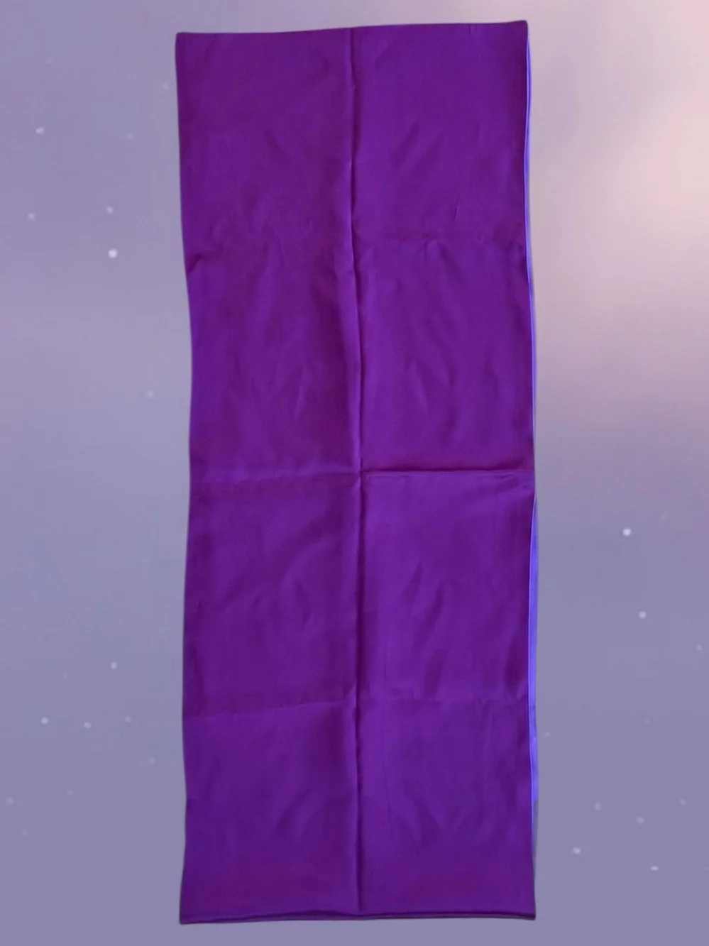 Purple Floral Embroidered Scarf Wrap